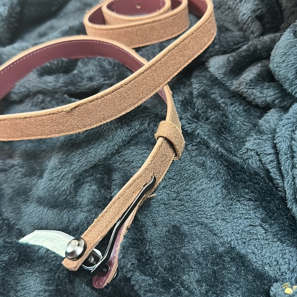 Emporio Armani NWT Light brown soft skinny belt size 42 - Picture 8 of 8